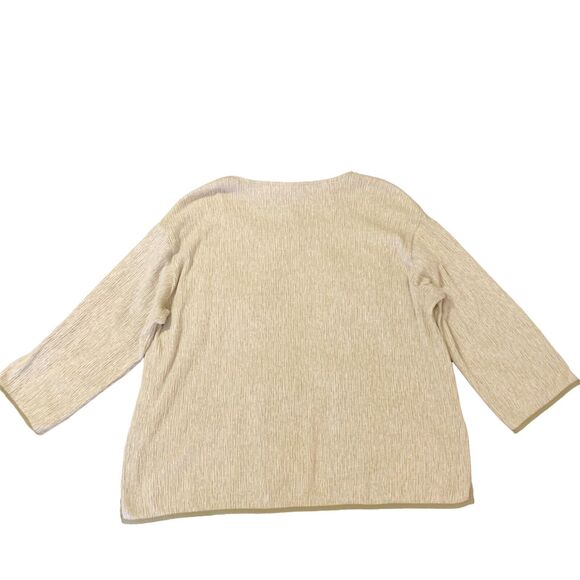 J. Jill Pure Sage Cream Blouse XS Women Linen Blend Textured BohoChic Earthy - Picture 13 of 16